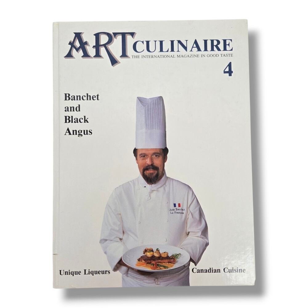 Art Culinaire The International Magazine in Good Taste Issue 4 Vitnage 1987 Chef